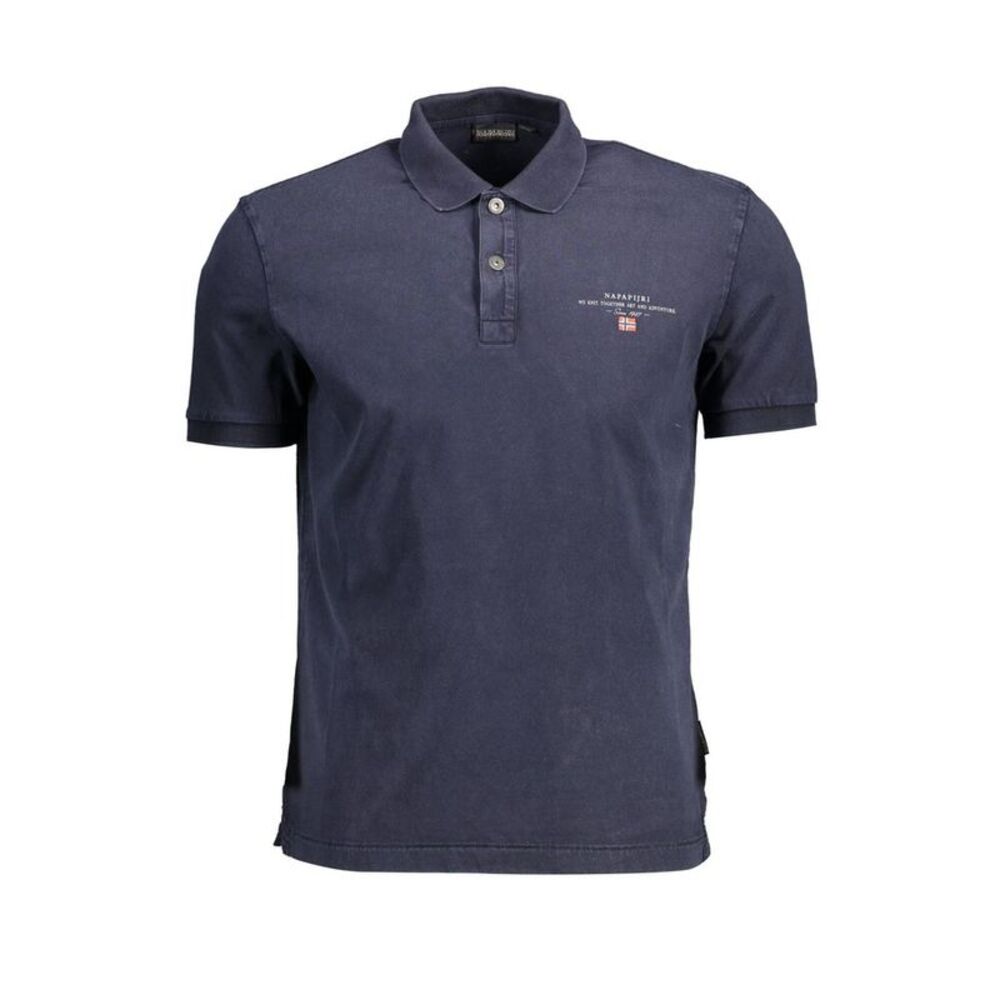 Napapijri Blu Cotton Men Men's Polo